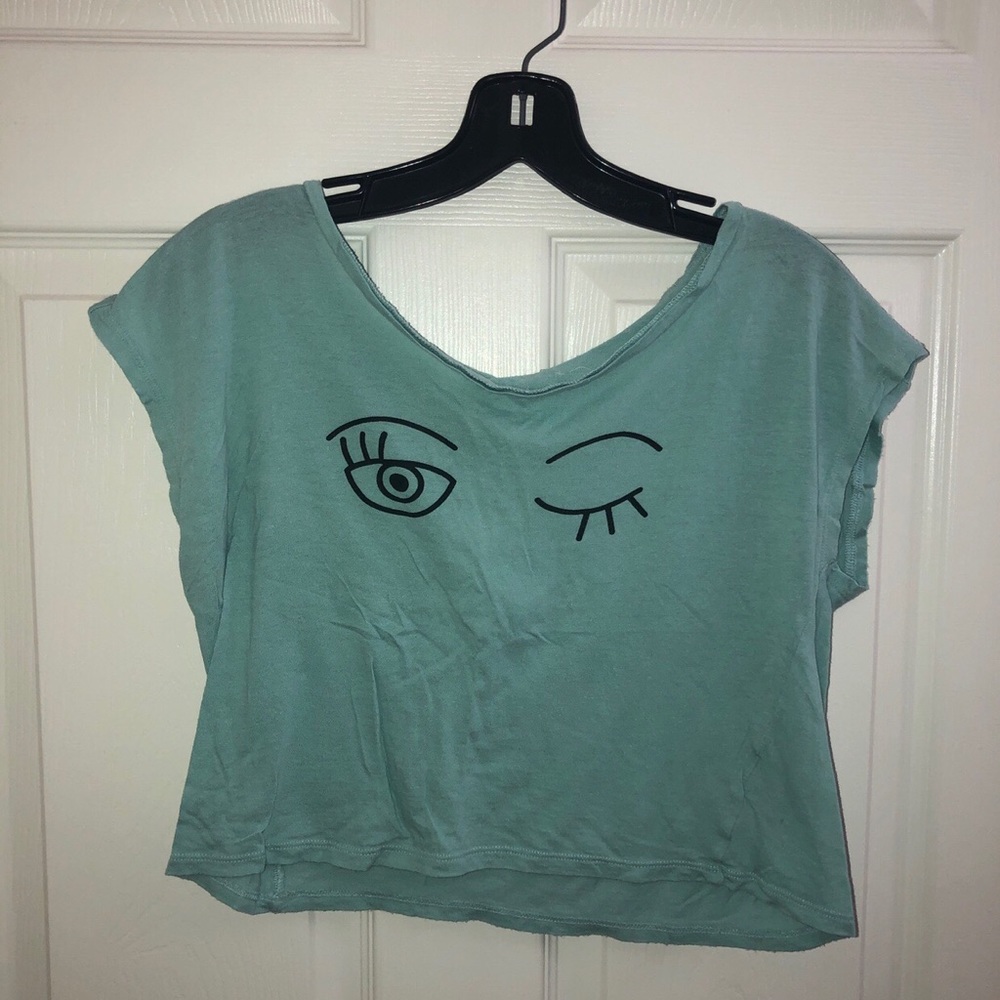 PACSUN (L.A Hearts) teal crop top!
